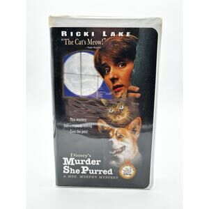Vintage 1998 Original Disney's Murder She Purred VHS Movie Ricki Lake Mystery VG